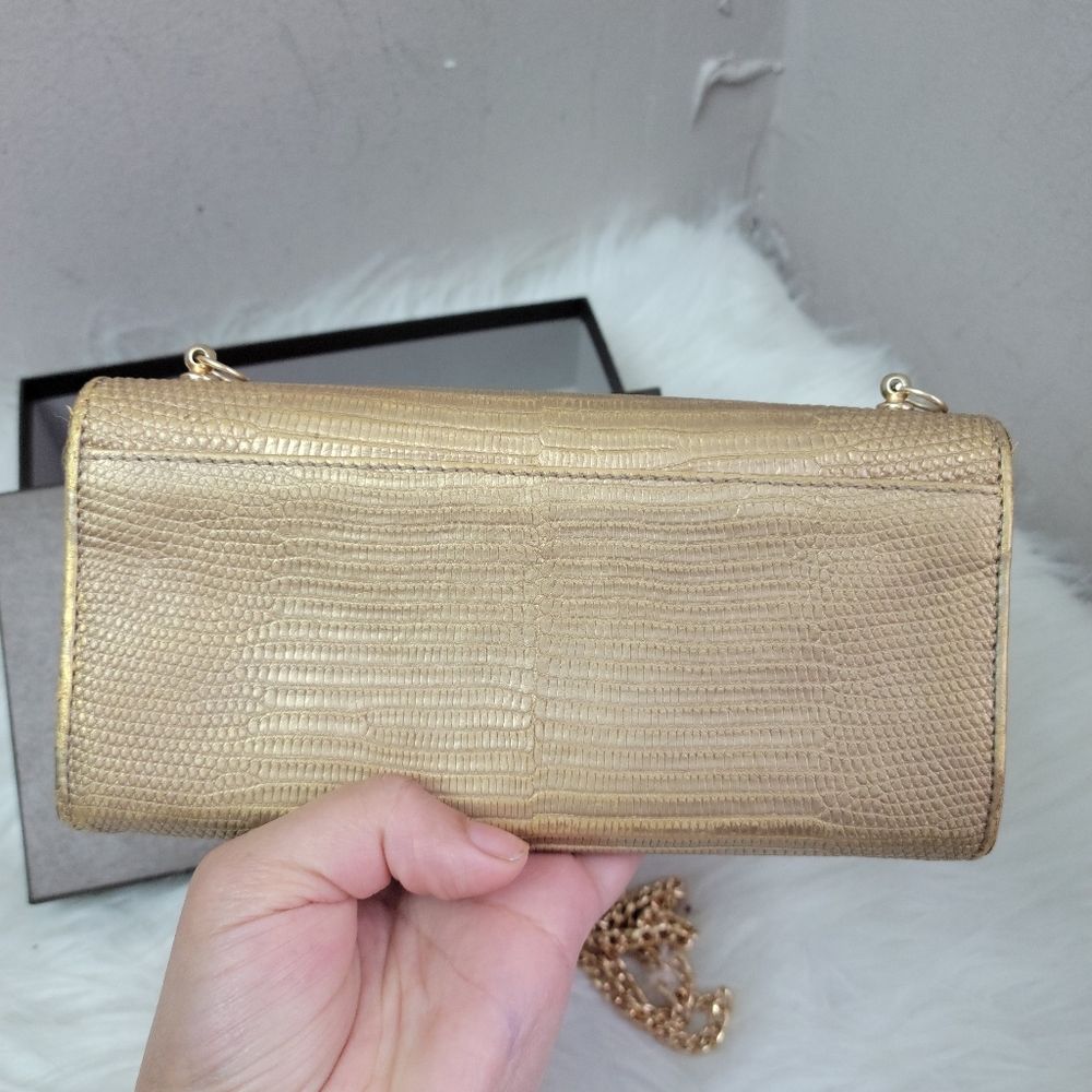 100% Authentic GUCCI LEATHER Double G Continental Wallet - Picture 3 of 16